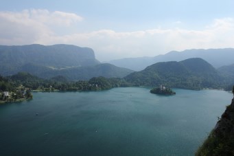 Bled, view from castle at lake