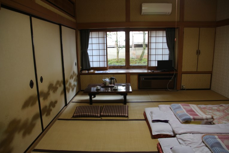 Traditional room with futon beds.