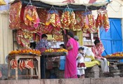 Varanasi, marktkraam