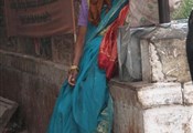 Varanasi, oude vrouw