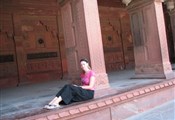ik bij fort Agra