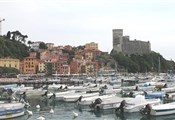 Lerici, harbour and view castle
