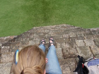 Steep steps of Maya ruin