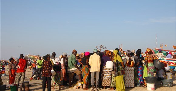 Tanji selling fish