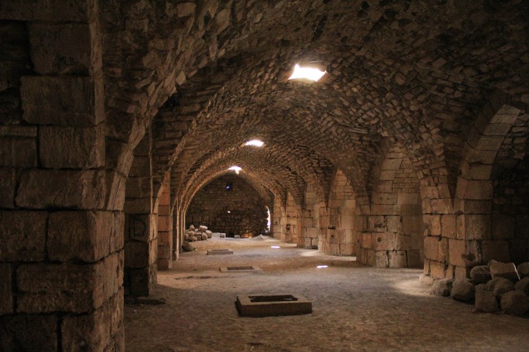 The inside of Krak de Chevaliers