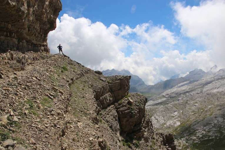 Solid grounds on a steep walking trail