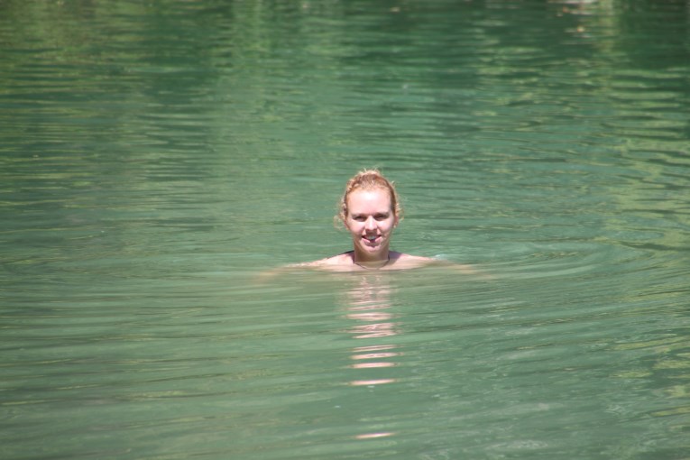 Having a swim in the fresh water