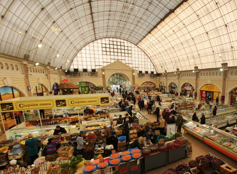 Odessa market inside hall