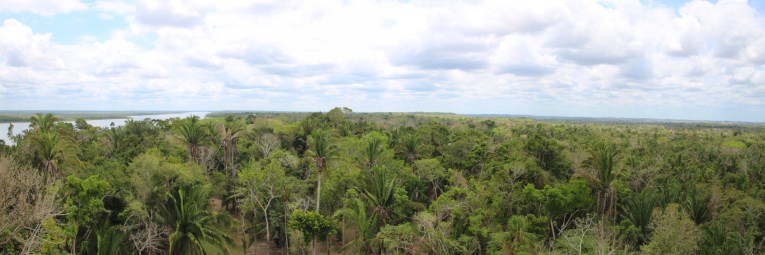 Lamani view from top of the highest pyramid