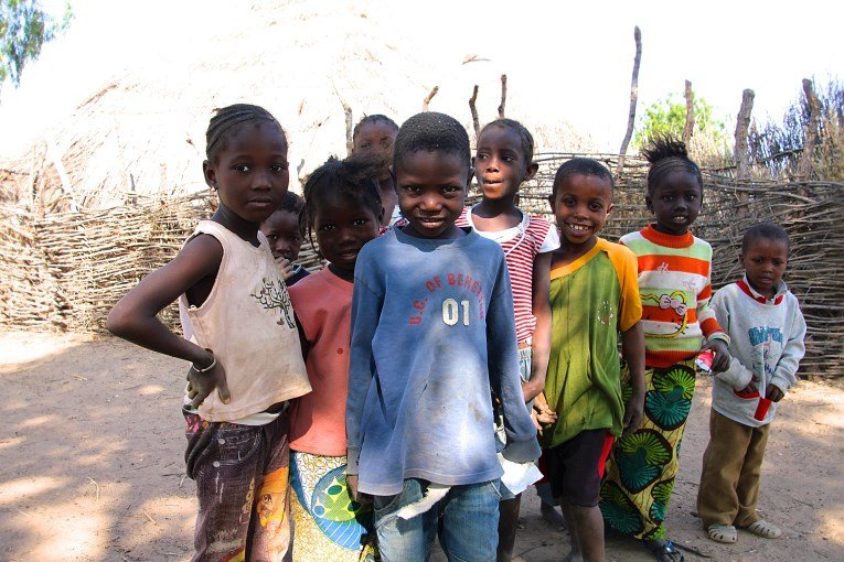 children posing