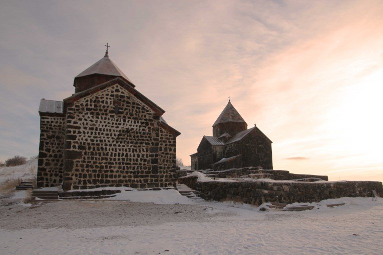 Sunrise Sevanavank Monastery