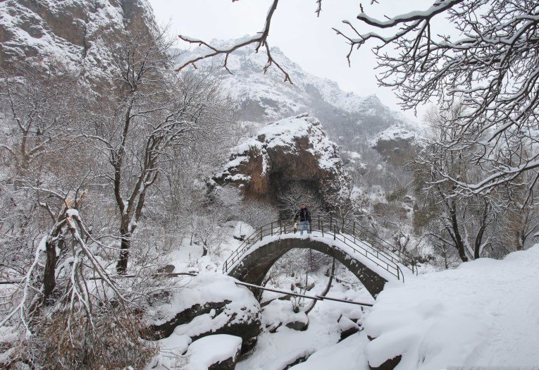 Stone bridge at Geghard