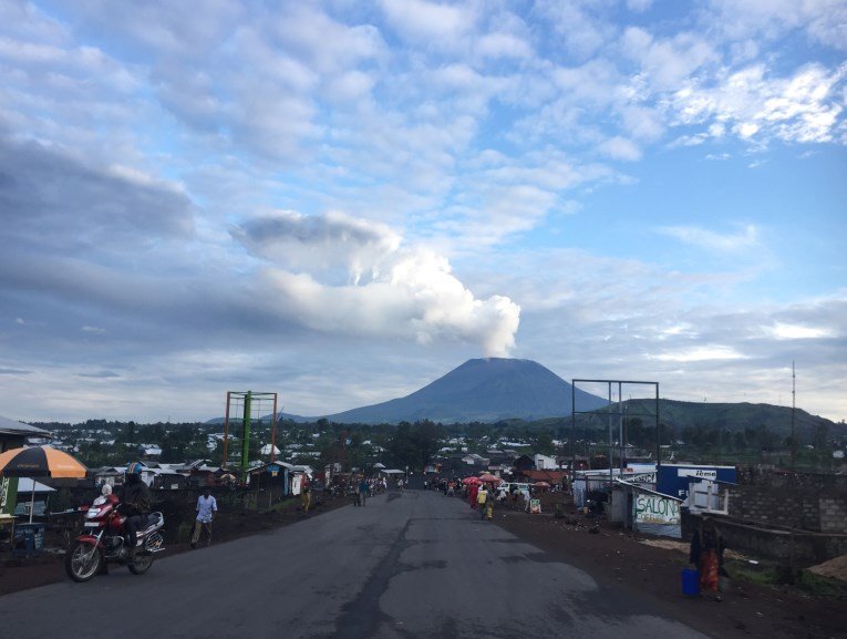 View of the volcano