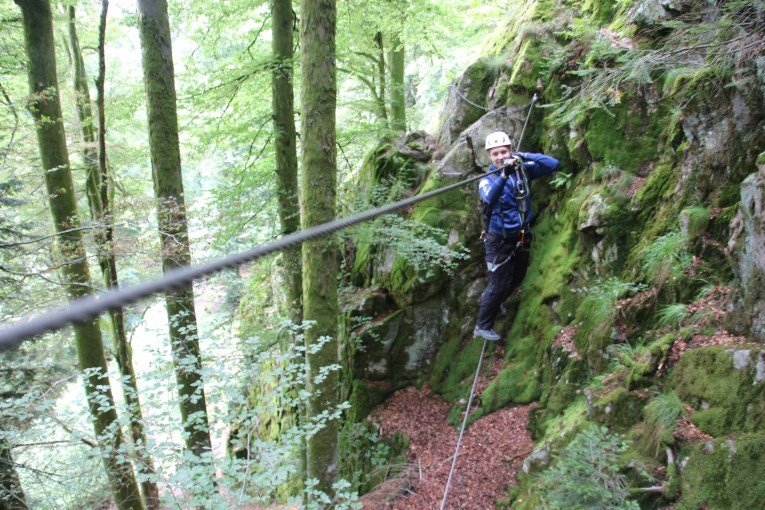 Monkey bridge in France