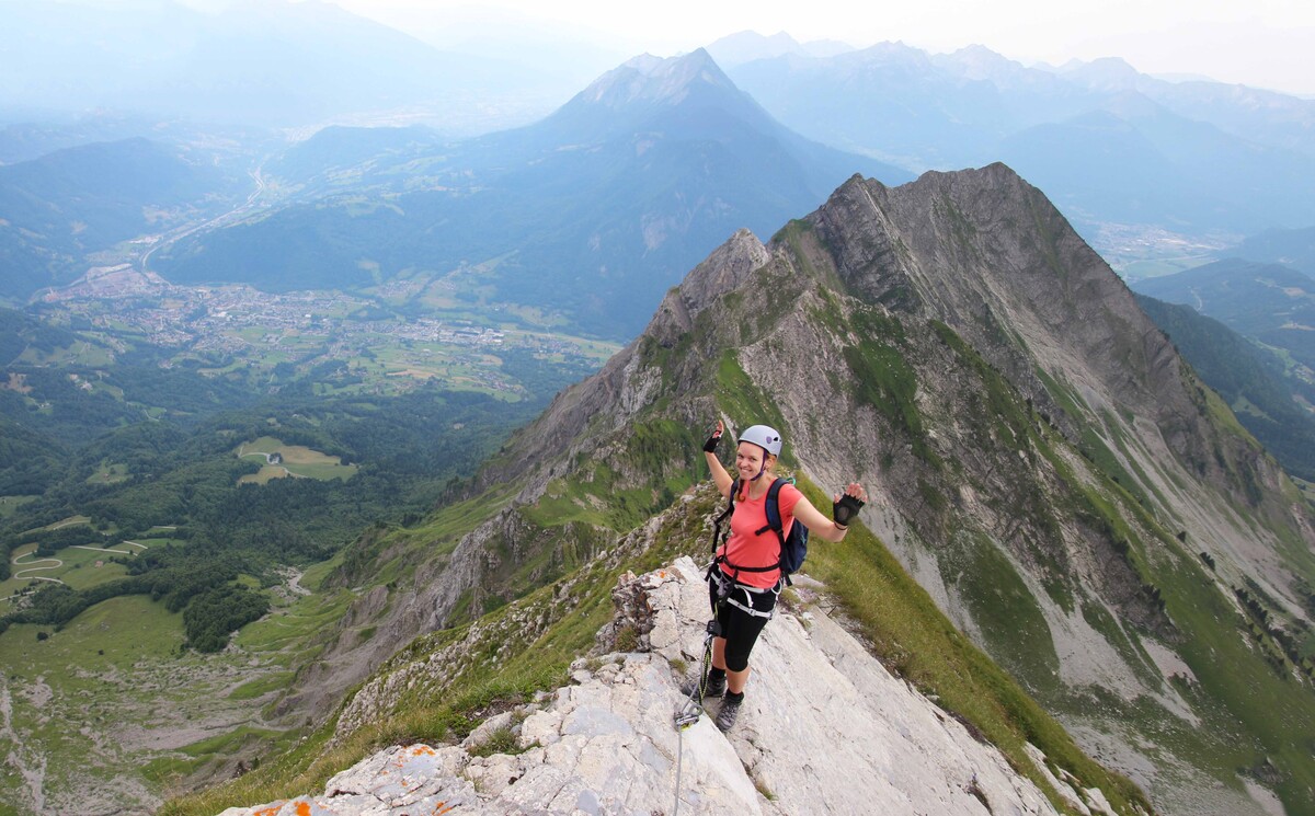 Via ferrata Pas de l'Ours | Elizabeth on the Road