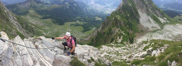 Timo climbing Mont Charvin
