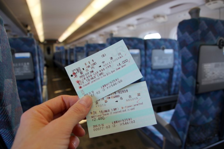 Train tickets in Shinkransen