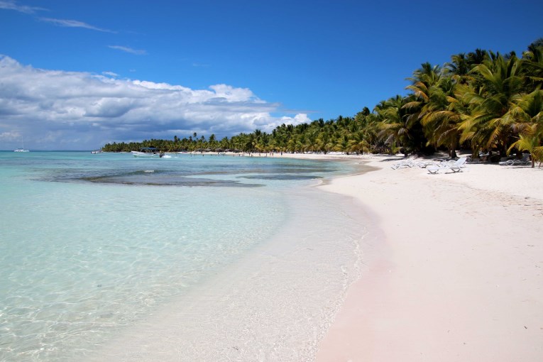 This beach almost looks pink!