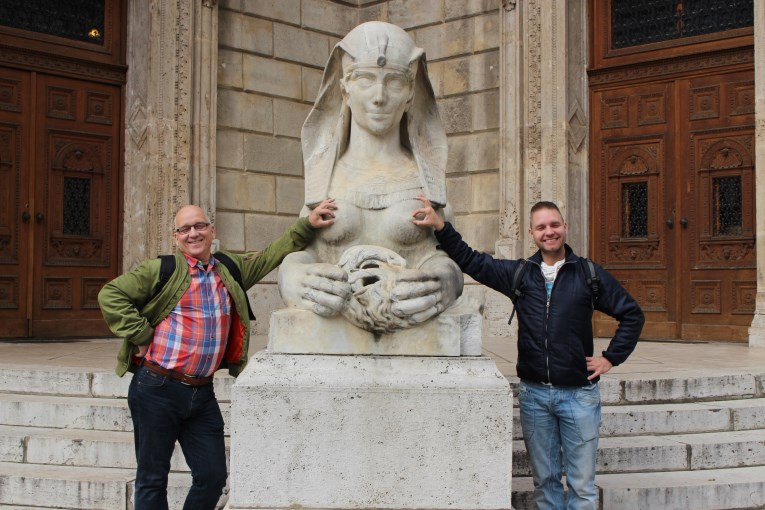 In front of the opera building