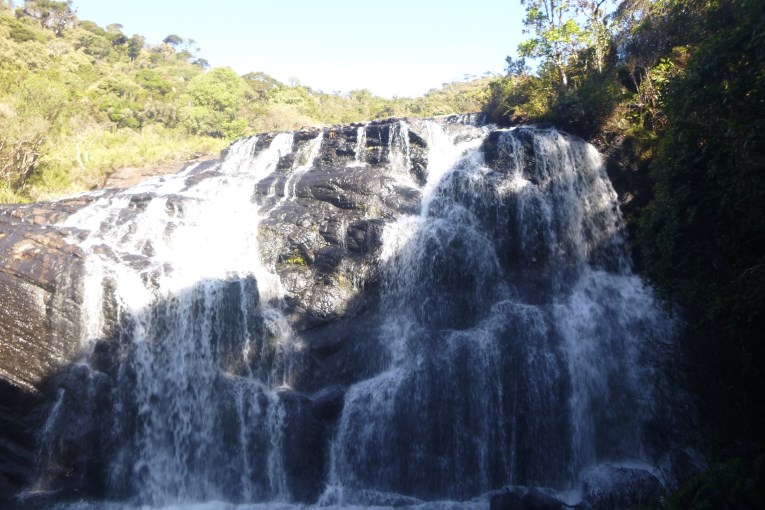 Waterfall at horton plains