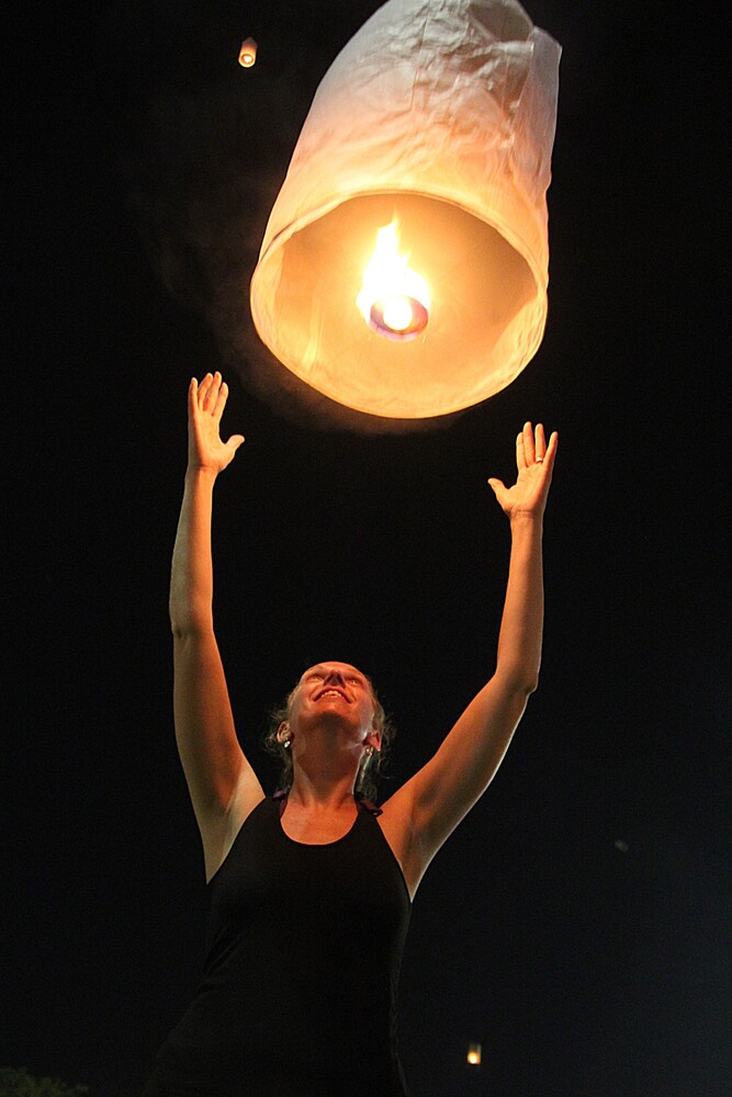 me at the celebration of kings day in Bangkok