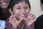 Jaisalmer, kind poseert