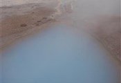 Geysir warm blauw water