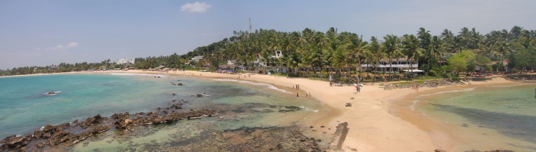 Mirissa beach panorama