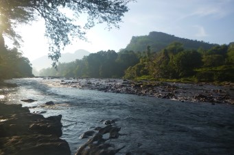 Rafter retreat river