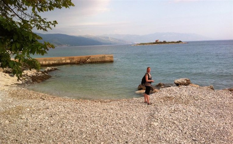 Novi Vinodolski, stony beach