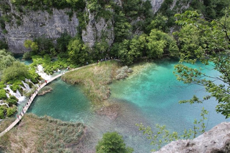 Plitvice lakes, view from top