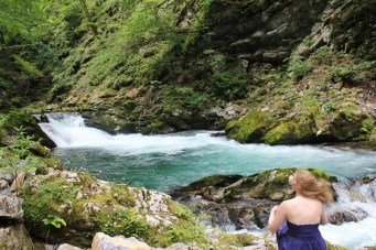 Bled, me at vintgar gorge