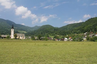 small village on the road