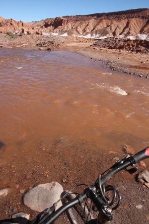 biking trough rivers